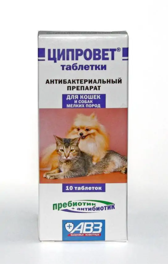 Ципровет таблетки для кошек, собак и щенков мелких пород петдог