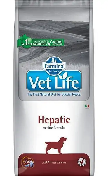 Farmina Vet Life Hepatic корм для собак при хронической печеночной недостаточности , уп. 12 кг петдог