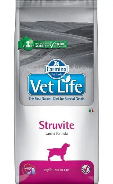 Farmina Vet Life Struvite корм для собак при МКБ струвитного типа , уп. 2 кг петдог