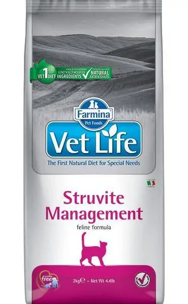 Farmina Vet Life Struvite Management корм для кошек при рецидивах МКБ и цистите , уп. 2 кг петдог