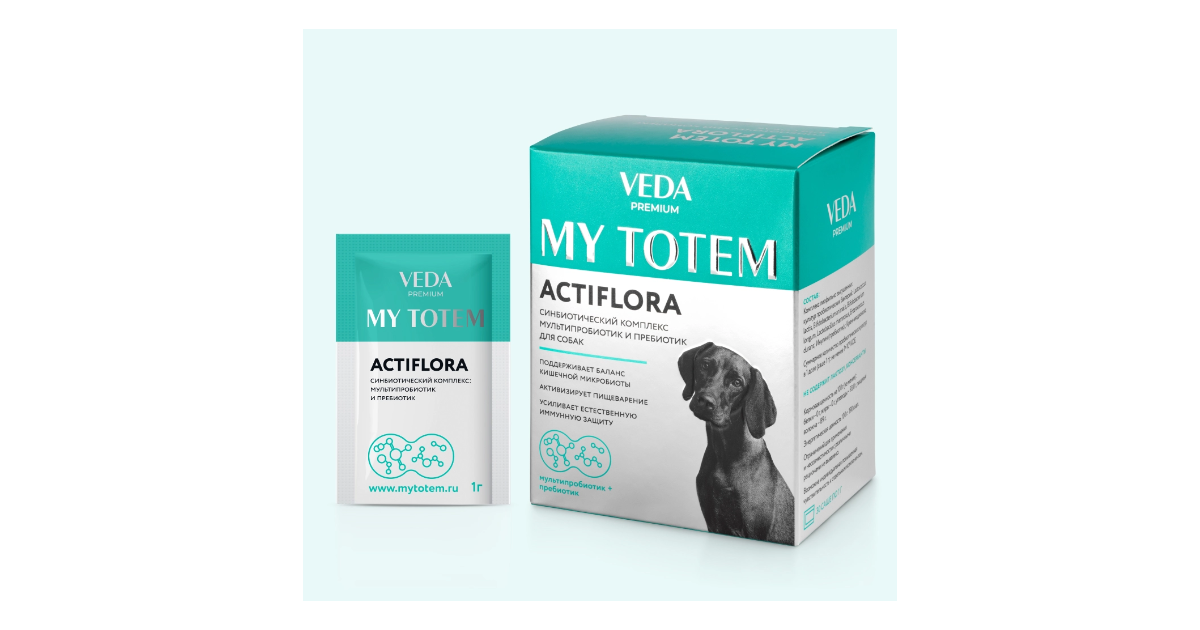 Актифлора MY TOTEM ACTIFLORA синбиотический комплекс для собак, 1 ...