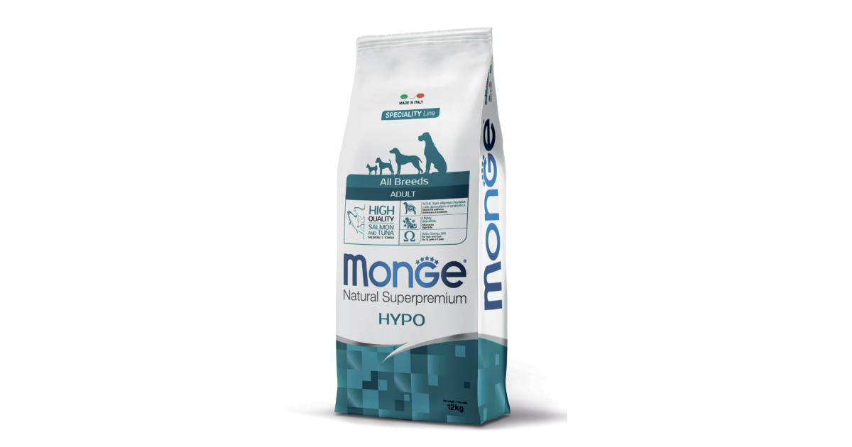 Сухой гипоаллергенный корм Монж Хипо (Monge Hypo) с лососем и тунцом ...