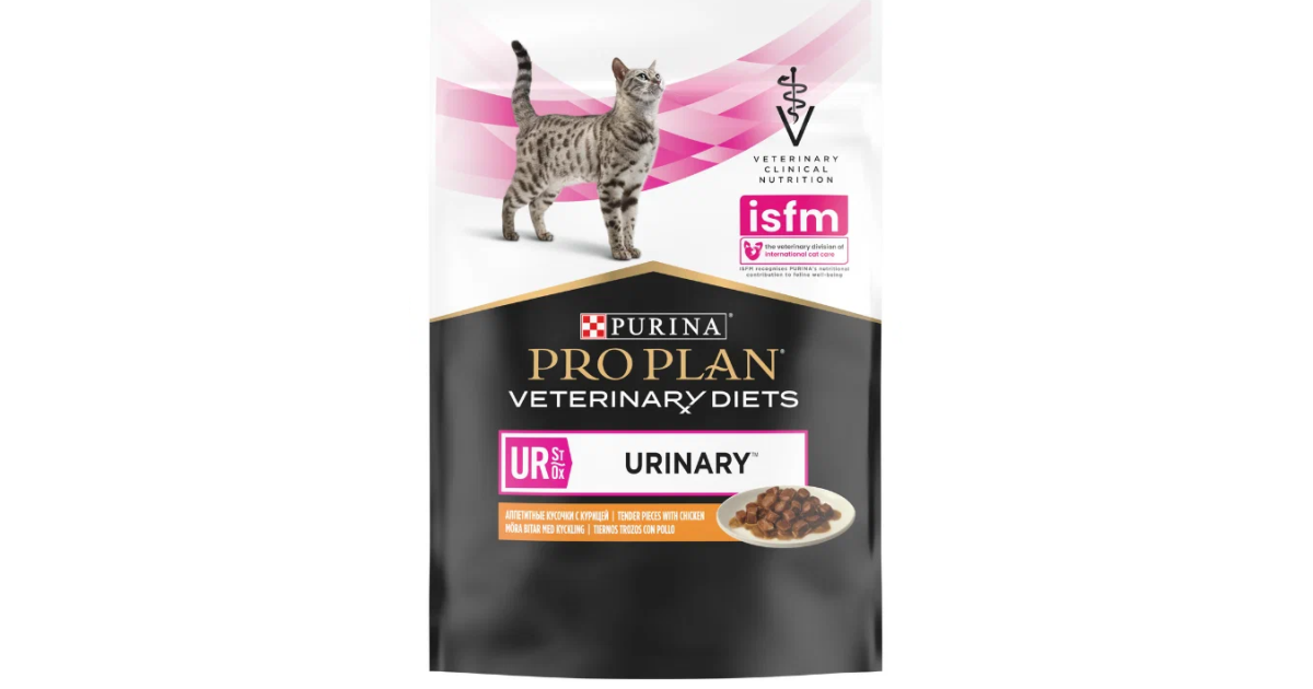 Про План Уринари для кошек с курицей (Urinary St/Ox) при МКБ, паучи 85г ...