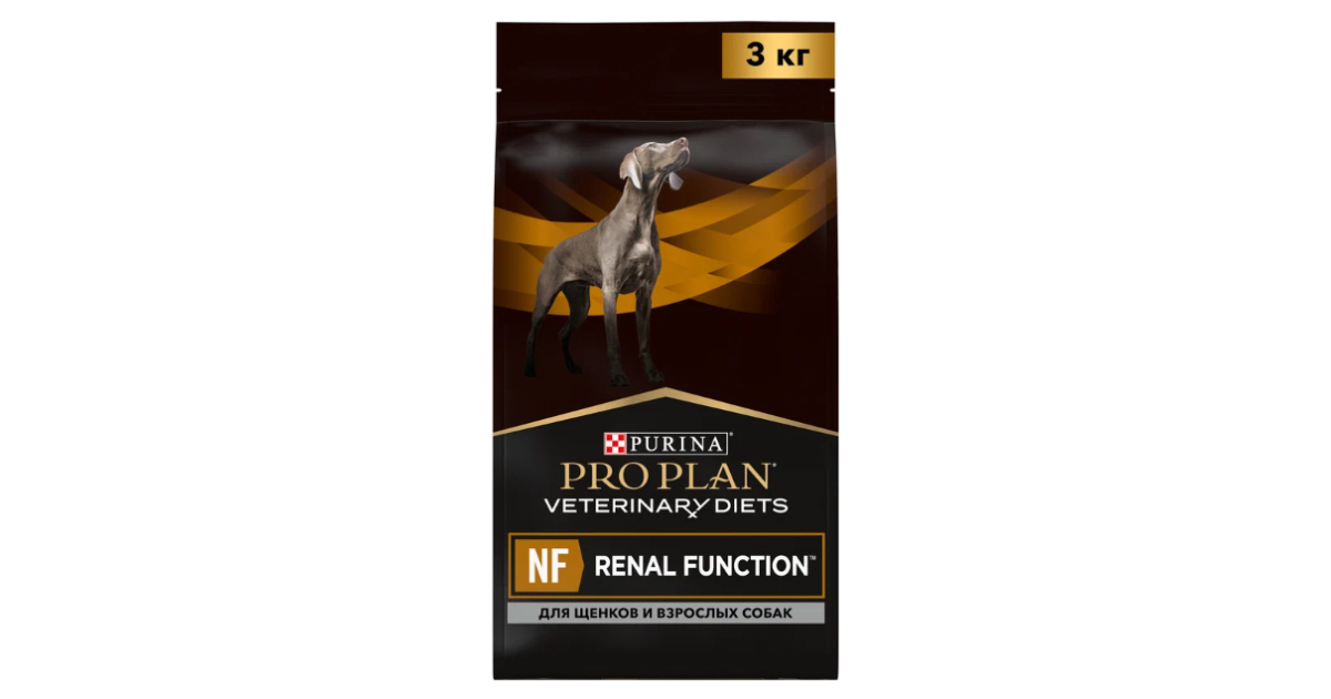 Про План Ренал для собак (NF Renal Function) при заболевании ХПН, 3 кг ...