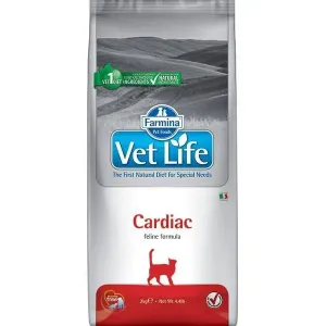 Farmina Vet Life Cardiac корм для кошек для поддержания работы сердца при хронической сердечной недостаточности, 400 г. петдог