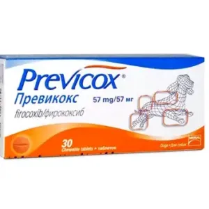 Превикокс таблетки 57 мг, 1 блистер 10 таблеток петдог